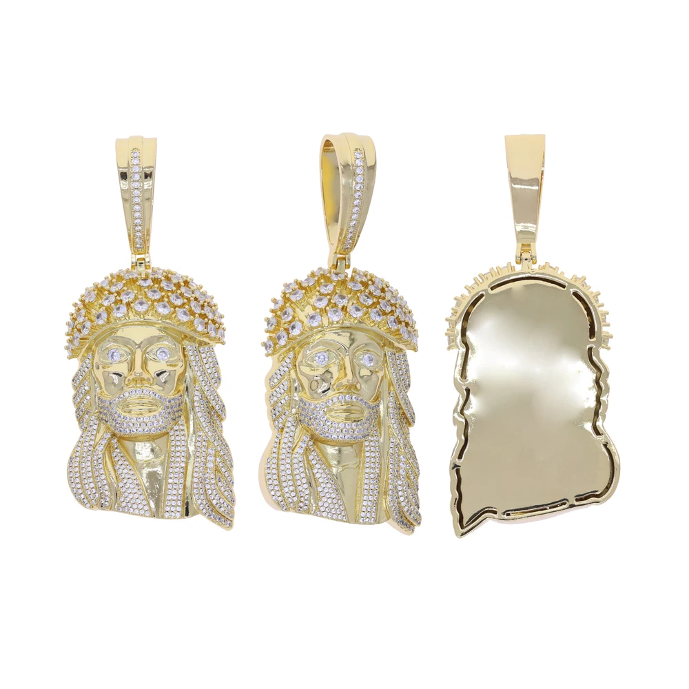 Nouvelle Collection 2026 : Ensemble Hip-Hop pour Homme avec Pendentif Jésus et Zircon Scintillant, Bijou Religieux sur Chaîne Cordon