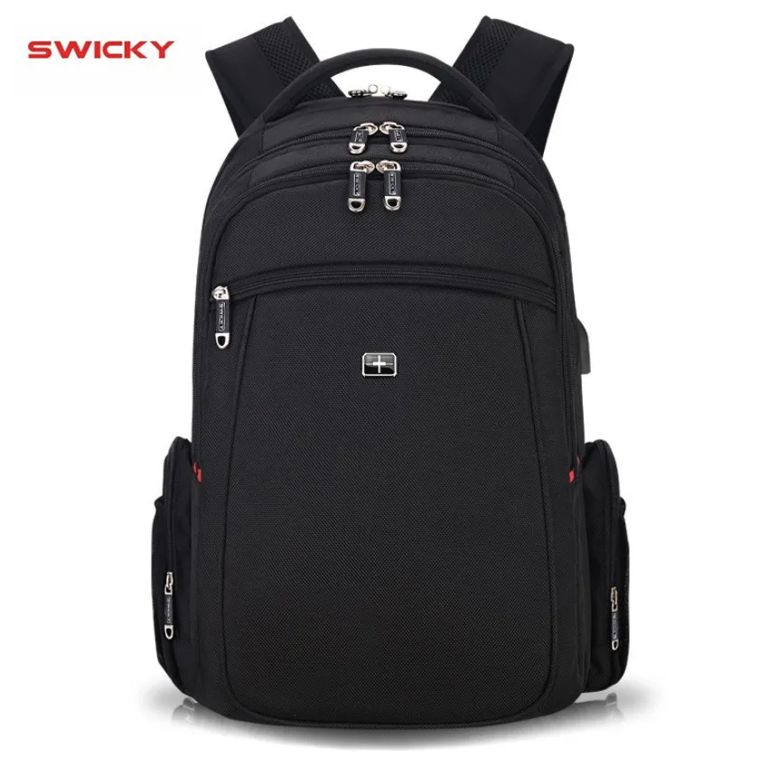 SWICKY male Multifunction music USB charging fashion business casual travel anti-theft waterproof 15.6 inch Laptop men backpack