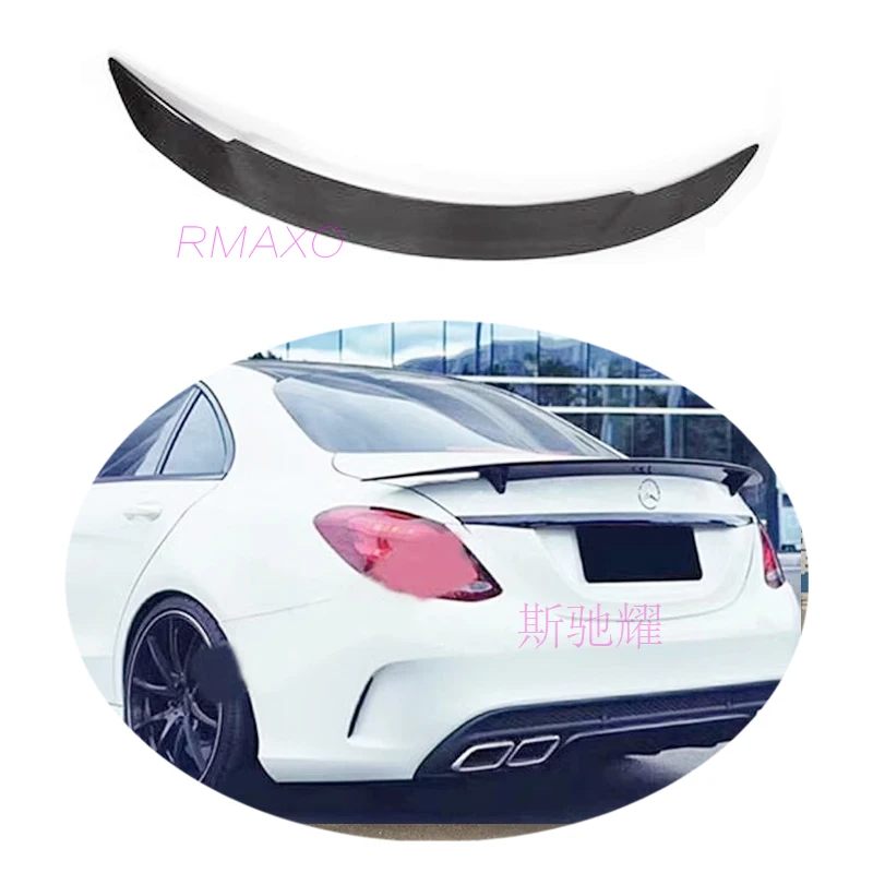 For Benz W205 Spoiler 2015-2018 ZDK C-class C180 200 260 300 C63 High Quality  ABS Material Car Rear Wing Color Rear Spoiler