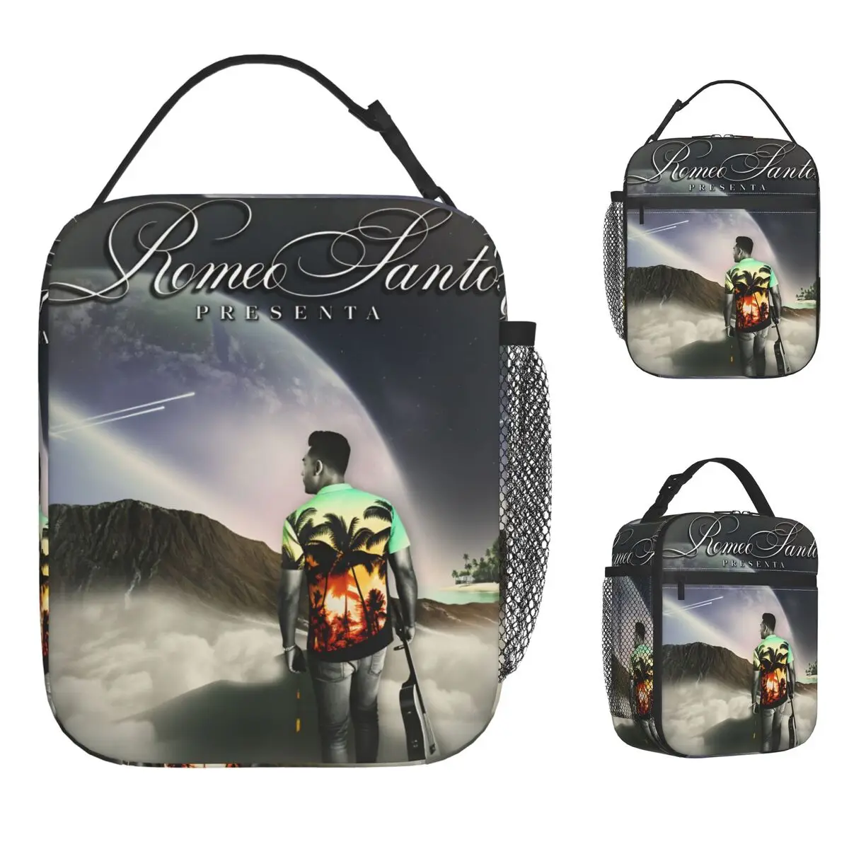 

Latin Singer R-romeo Santos Lunch Bag Cute Lunch Box For Girls Picnic Portable Cooler Bag Waterproof Print Thermal Lunch Bags