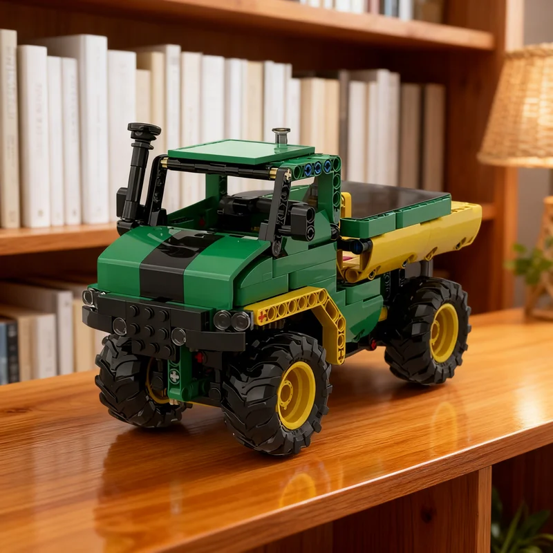 

377 деталей MOC: Техническая модель самосвала, конструктор, подарок для самостоятельной сборки, креативный коллекционный предмет, декор для дома и офиса, премиум-класс для взрослых и детей