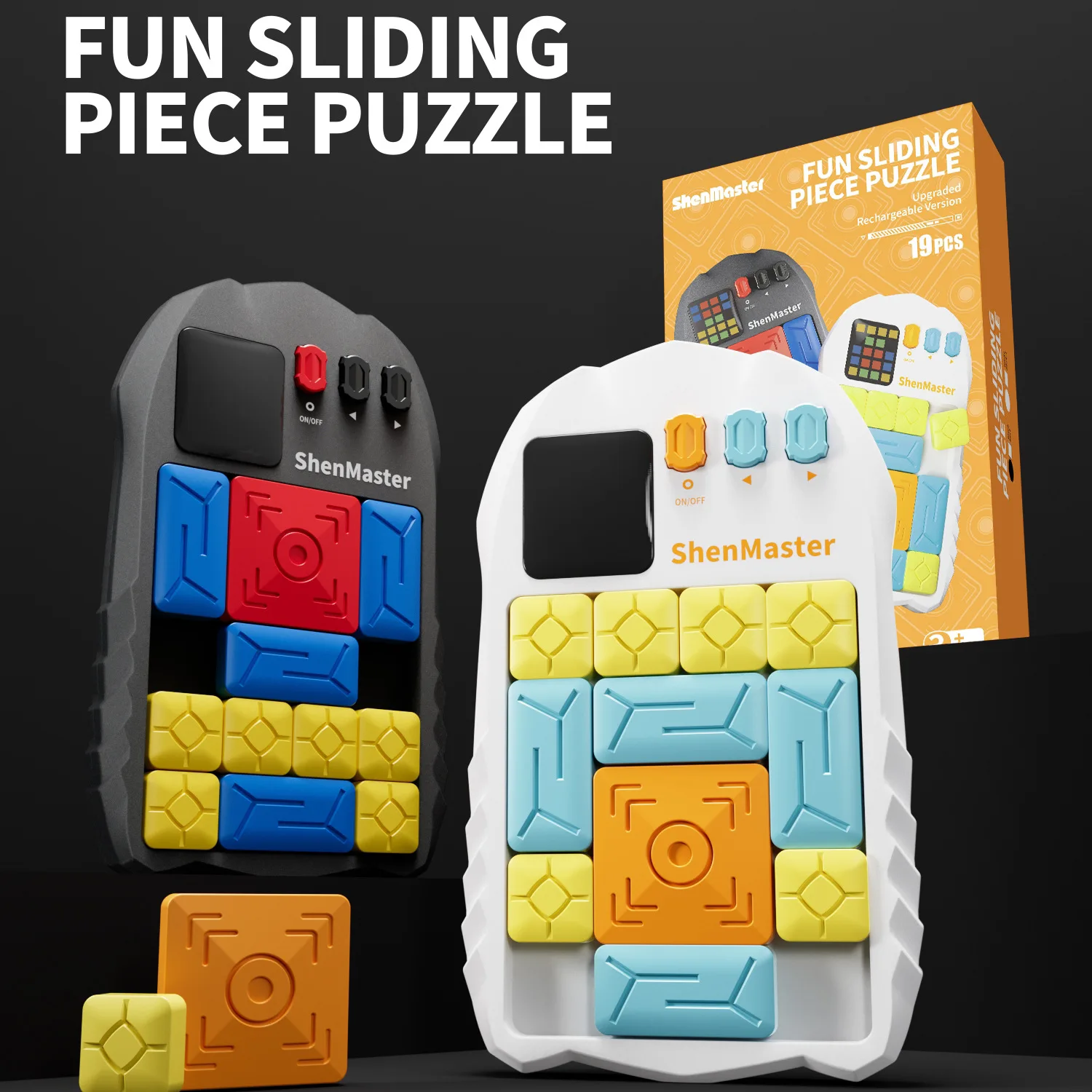 

Перезаряжаемая китайская электронная головоломка-слайдер с более чем 500 уровнями, развивающая игрушка для детей, электронная игра-головоломка, подарки