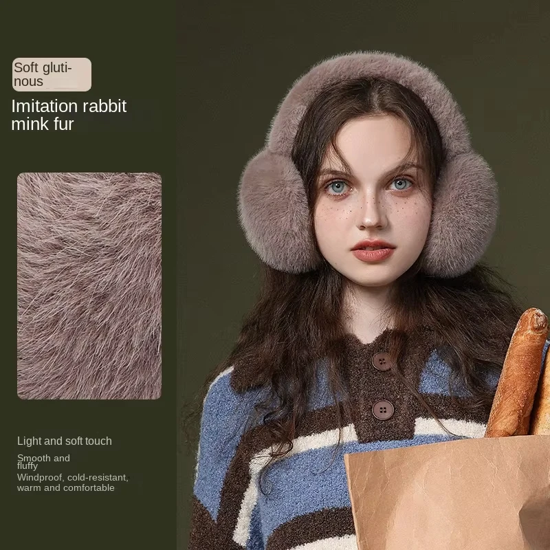 المرأة القطيفة تدفئة الأذن الشتاء لينة طوي لمط يفشل الأذن الطقس البارد المحمولة الشتاء اكسسوارات التنقل في الهواء الطلق