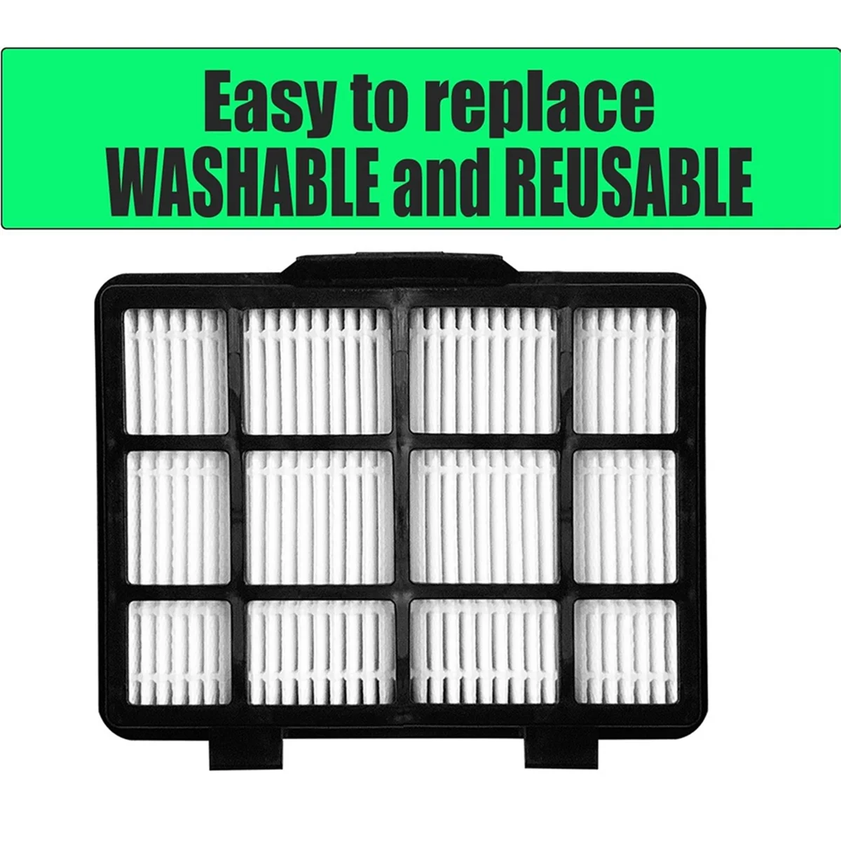 6Pack HEPA Filters Replacement Set for Eureka NEN180 NEN186BL Bagless Canister Vacuum Cleaner