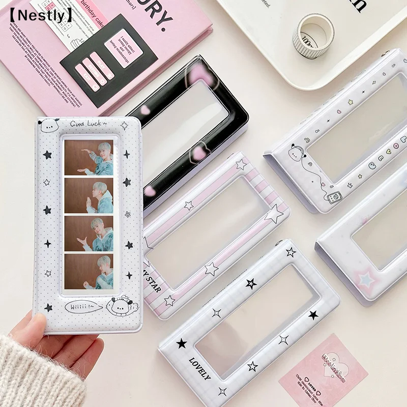 Star Photo Booth Frames Photo Booth Album For 2x6 Inch Photo Strips Wedding Album 2 X 6 Bookmark Holder 18 Pages 36 Photos〔Nest〕