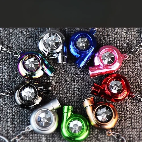 폭발적인 LED 전기 터보 키체인, 터보 터보 키체인, 터보 과급기 키체인 펜던트 
