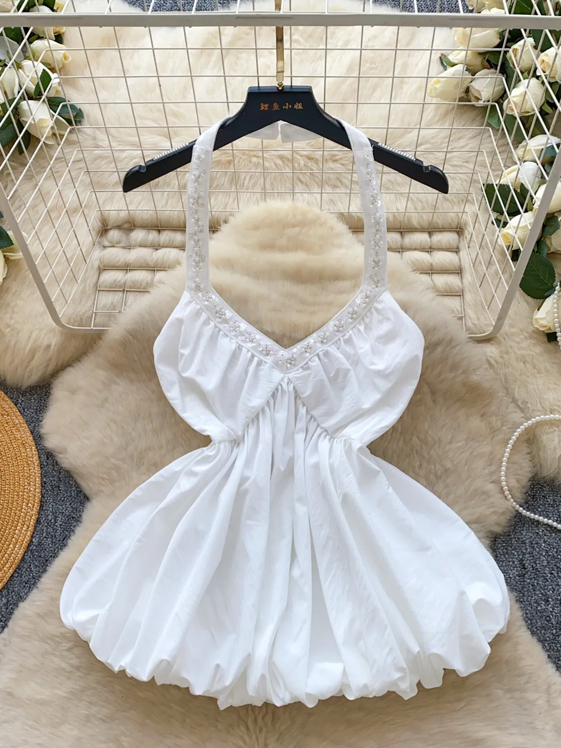 Women's White Crop Top Off Shoulder Sequins Corset Top Y2k Gyaru Sleeveless Luxury Tank Top 2000s Vintage Fashion Clothes Summer