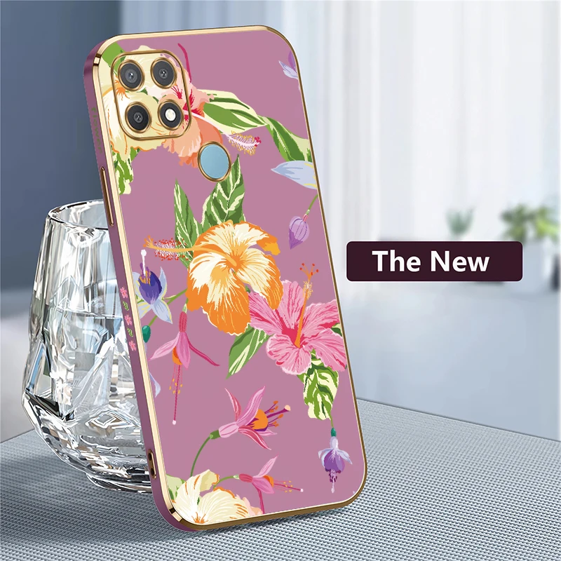 حافظة هاتف واقية للعدسة لهاتف انفينيكس سمارت 10 8 7 6 HD 5 Pro غطاء من السيليكون الناعم المقاوم للصدمات على شكل زهرة