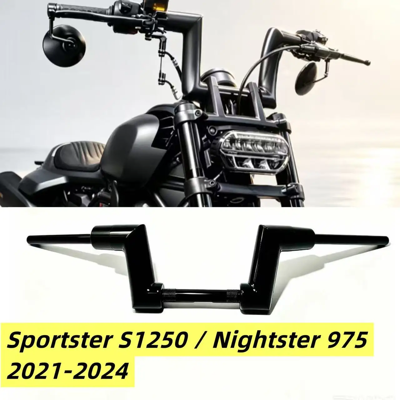 2 Inch Ape Hanger Bar For Harley Sportster S 1250 Nightster 975 2021-2024 RH1250S RH975 RH 975S RH975 Motorcycle Handlebar Bars