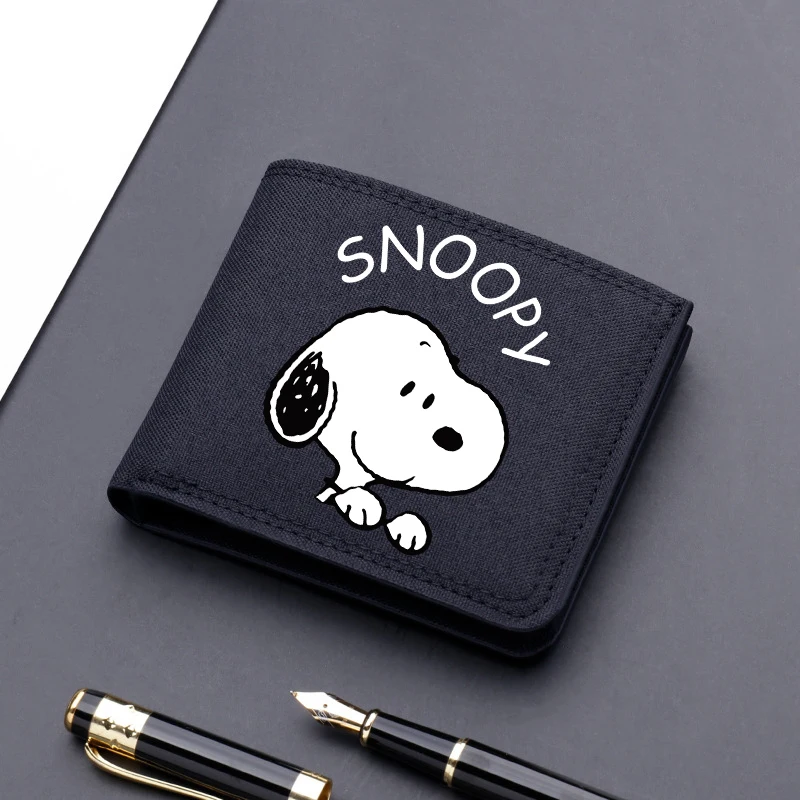 محفظة سنوبي نايلون متينة محمولة للعملات المعدنية محفظة عصرية بنمط الرسوم المتحركة أنيمي مشبك بطاقات الائتمان للرجال والنساء هدايا عيد الميلاد #3