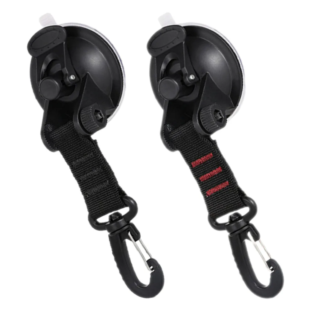 

2pcs Suction Cup Hook Heavy Duty Strong Suction Rotating Hooks Car Mounted Tent Accessories Outdoor Travel Hanger