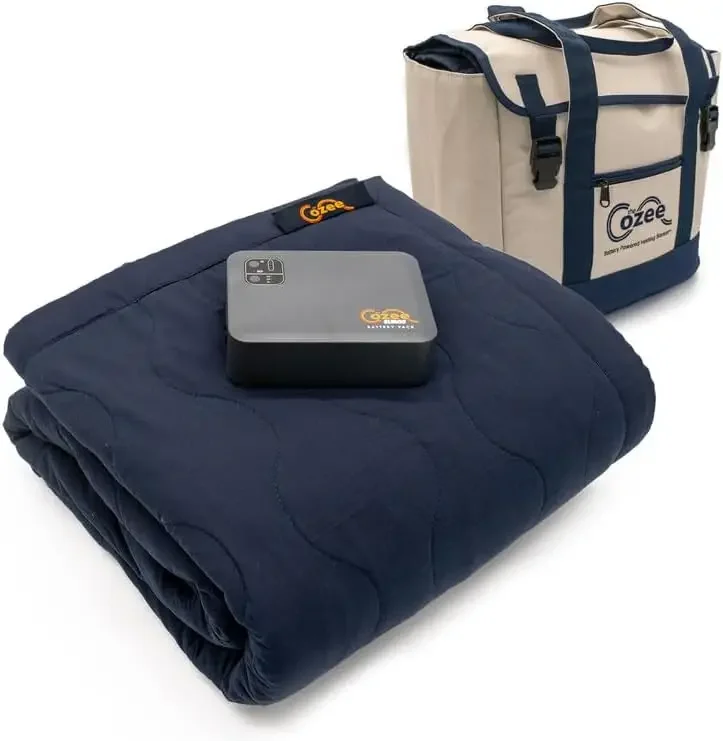 Battery Powered Heated Blanket  Urgent Watch The How to Video Before Buying  Stadium Blanket  Indoor/Outdoor 60