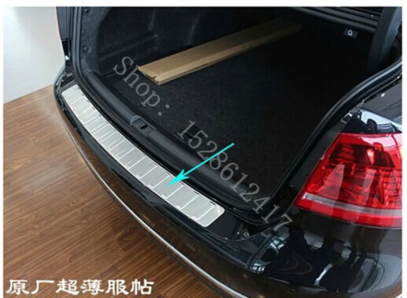 For Volkswagen Passat B6 B7 2006 2007-2016 Car Accessories stainless steel Rear Bumper Protector Sill Trunk Tread Plate Trim