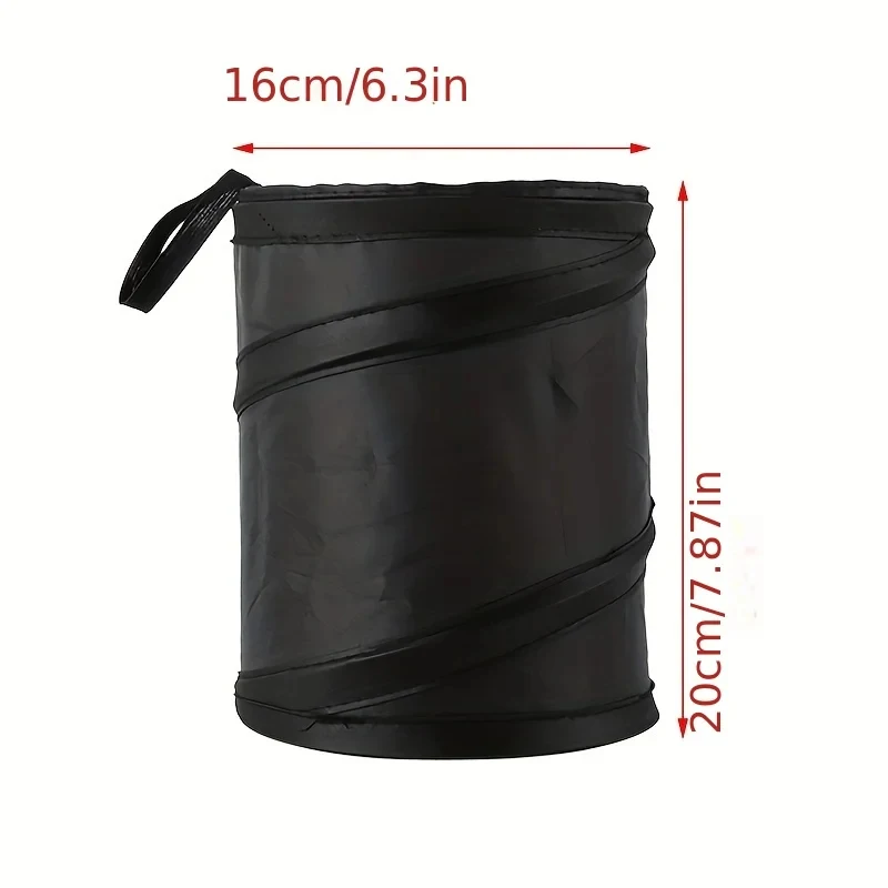 Waterproof Leak-Proof Collapsible Pop Up Car Trash Can Portable Hanging Garbage Bin for Car Interior - view 3