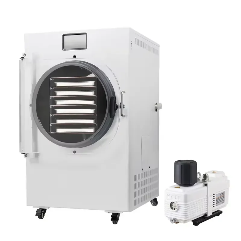 for DALLE 10kg Vacuum Freeze Dryer 110V 6 Trays Commercial Household Food Vegetable Fruit Meat Dehydrator Machine