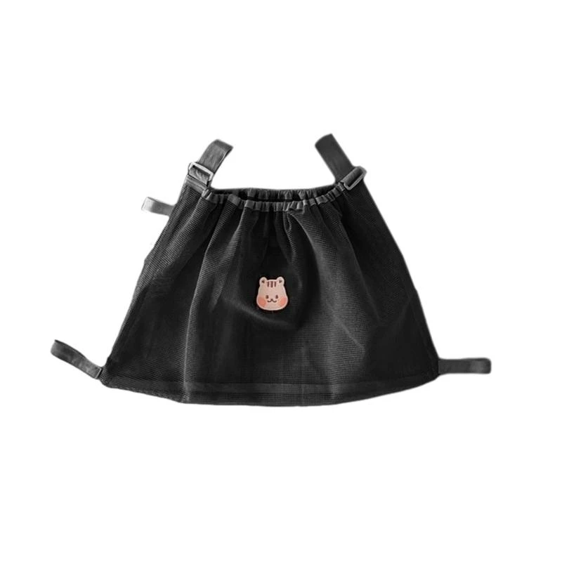 

JU64 Multifunctional Baby Stroller Mesh Storage Bag Breathable Infant Diaper Organizers with Cartoon Animal Design