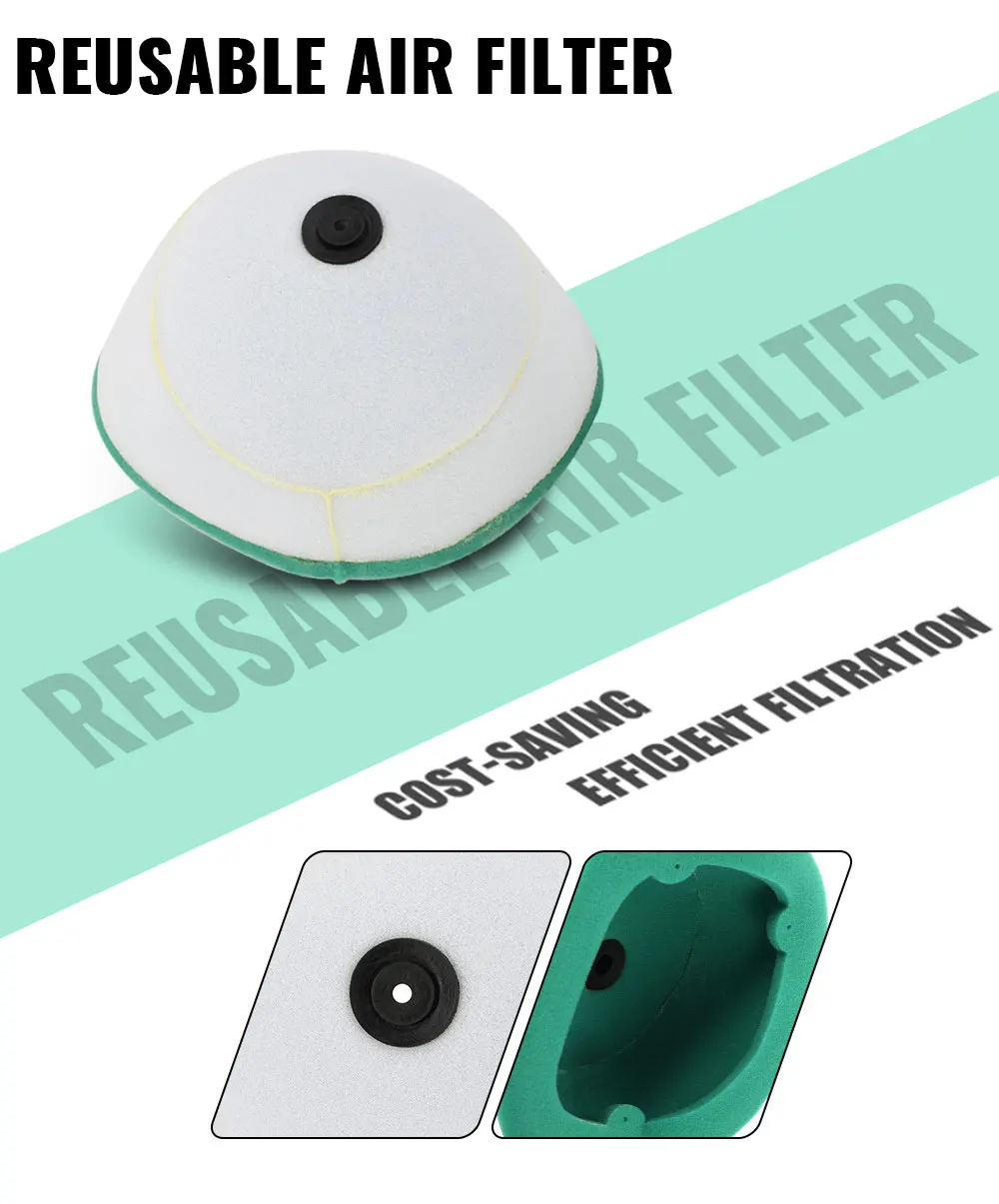 Motorcycle Dual Foam Air Filter Cleaner For KTM SX XC EXC SX-F XC-W LC-4 SMR 85 105 125 200 250 300 400 450 520 525