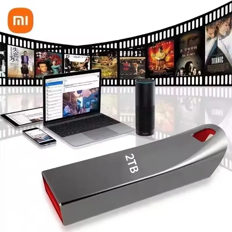 Xiaomi 2TB USB 3.2 Metal Flash Drives High Speed Pendrive 1TB Portable Usb Drive Waterproof Memoria Usb Flash Disk Upgraded New