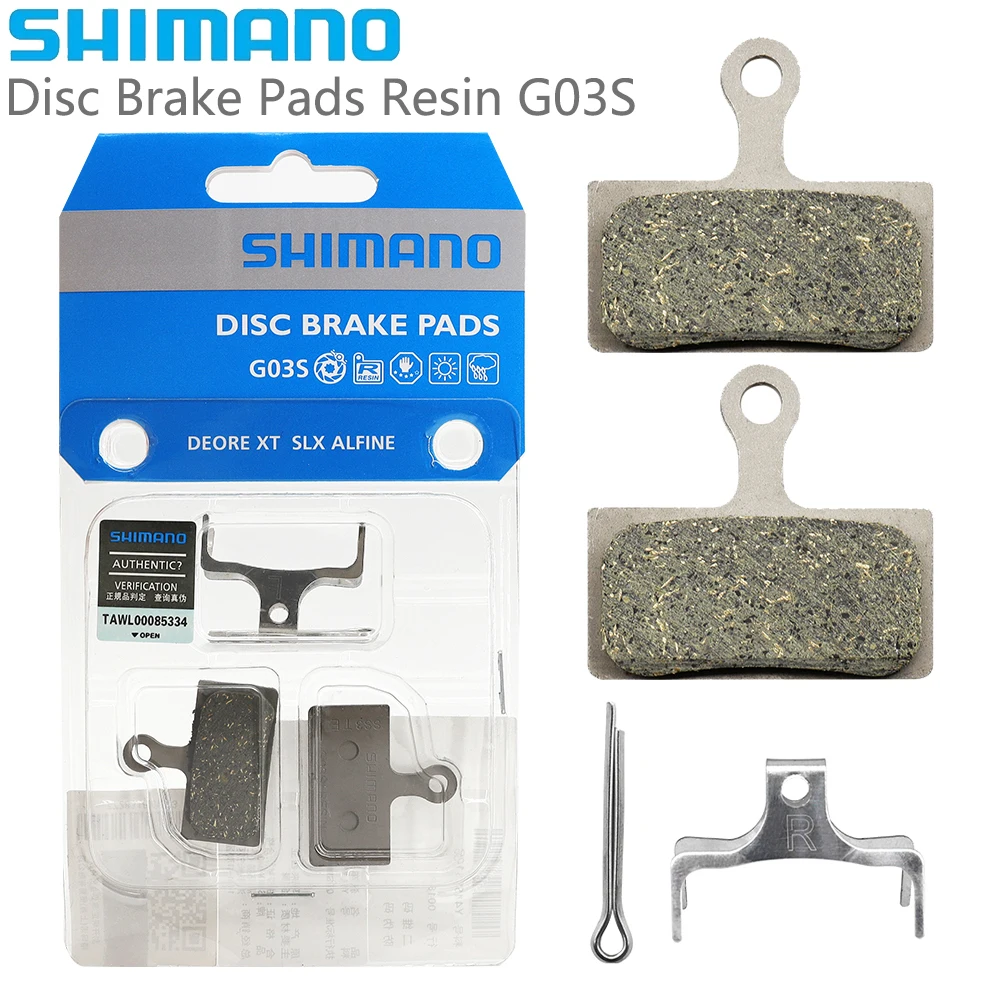 SHIMANO G03S Disc Brake Pads 2-Piston Resin Pad for DEORE XT SLX M7000 M8100 M8000 M9000 M6000 M615 S700 CX77 Bicycle Parts