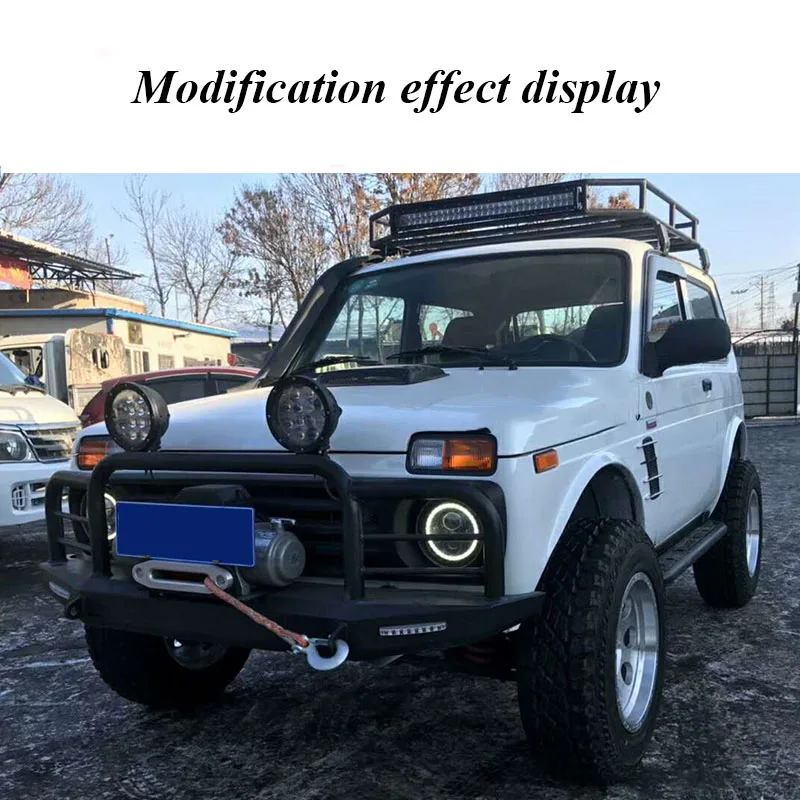 Off-road Vehicle Modified Front Wheel Bumper Anti-Collision Winch Support Frame Bumper Suitable For LADA NIVA