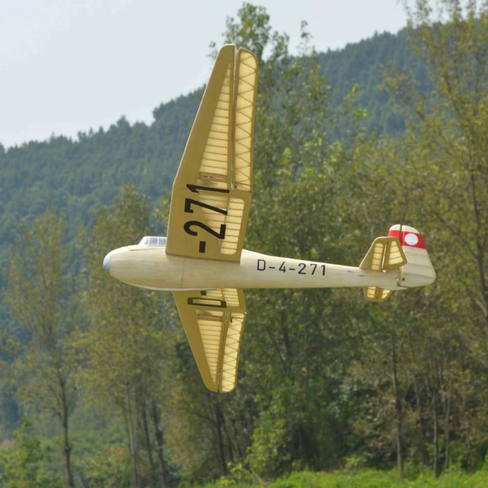 Tony Ray's AeroModel Mini Kranich 1/12 1498mm Wingspan Balsa Wood RC Airplane Fixed Wing KIT Glider Hobby DIY Model Toy