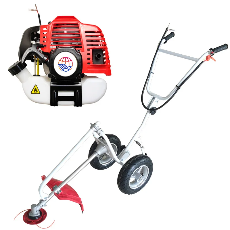 

Factory directly sell 52cc hand push wheeled lawn mowers grass cutter machine