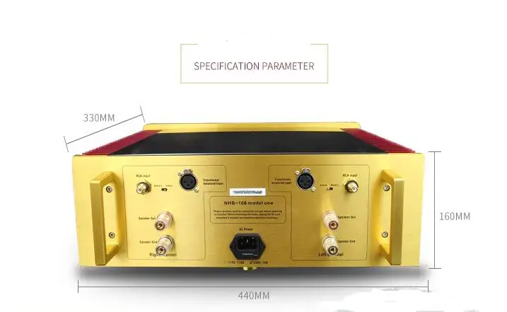 Reference Switzerland Dartzeel NHB108 circuit 140W*2 hifi stereo audio power amplifier With balanced input