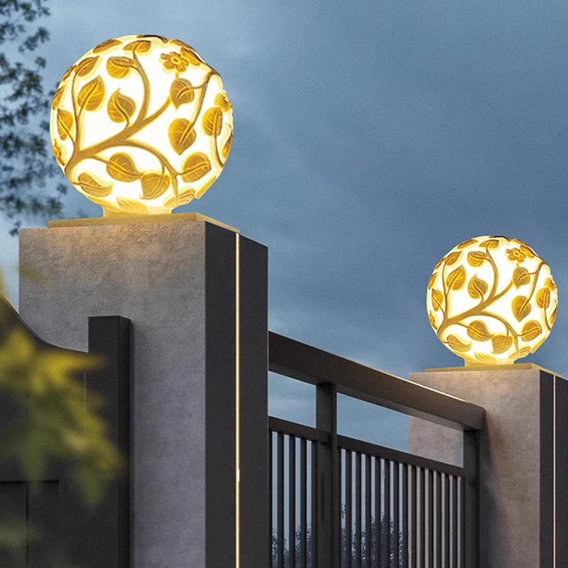 Outdoor column lights solar LED column lights non solar lights outdoor garden decorations outdoor garden lights view 3