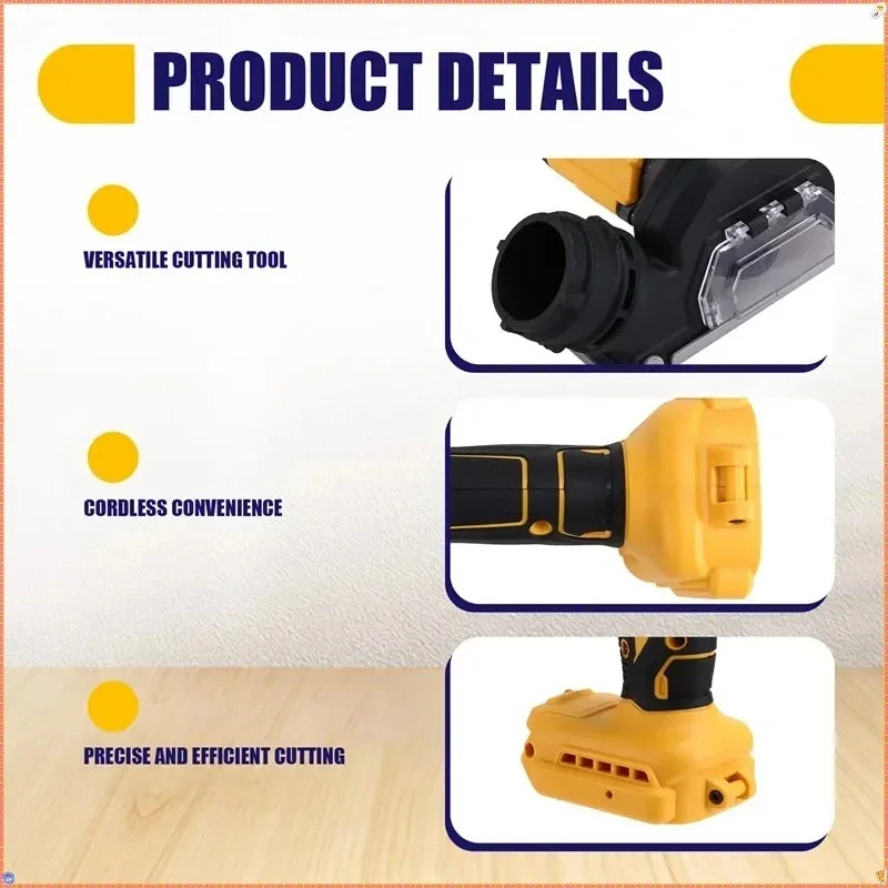 VESMATITY 3 Inch Mini Angle Grinder Cordless Electric Cut Off Tool Cutting Circular Saw Power Tool for 20V Battery Pro Max Unit