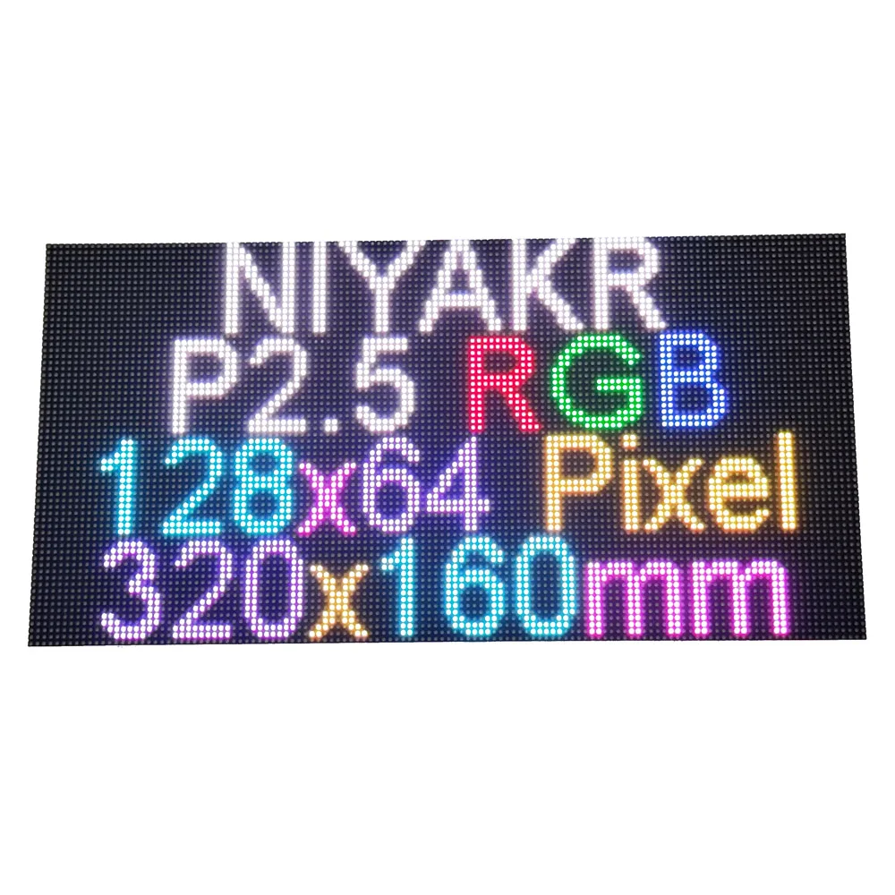 High Resolution Indoor RGB Matrix Module Full Color P2.5 LED Panel 128x64