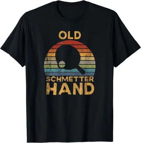 Neu Tischtennis Spieler - Old Schmetterhand Spruch T-Shirt