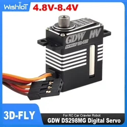 GDW DS298MG Metal Digital Servo Motor 9.1KG High-torque Steering Gear 30E Fixed Wing Model Aircraft for RC Airplane Car Robot