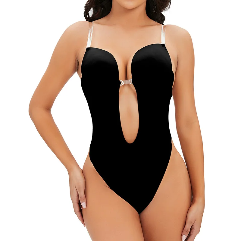 Strap Bra Pad Jumpsuit Body Shaping Abdominal Tightening Waist Backless Body Shaping Ultra-thin