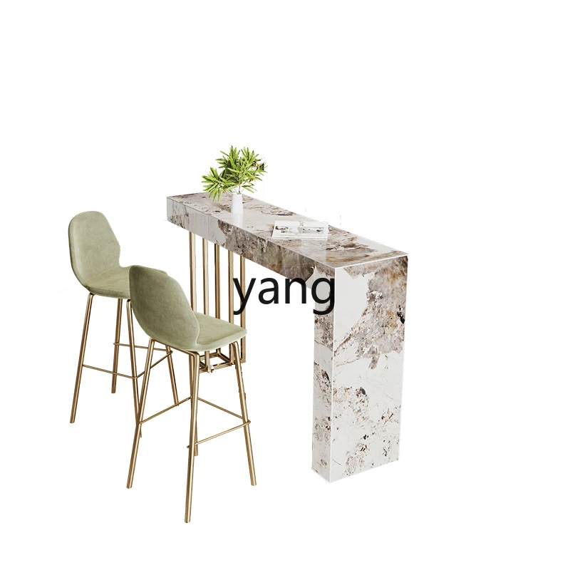 

LH Rock Slab Bar Table Home Wall-Mounted High-End Modern Minimalist Premium Chair