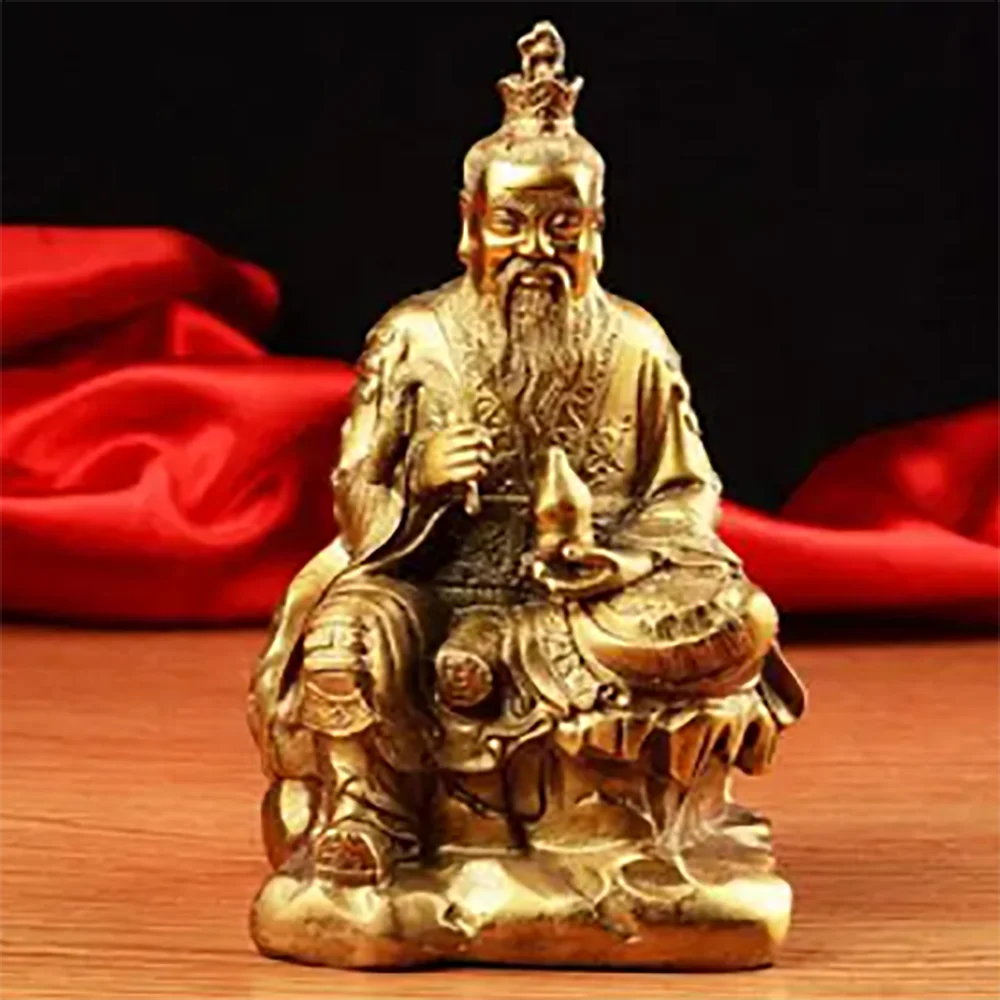 

Copper Statue Fengshui pure copper, decorated with Taoist ancestor's moral statue