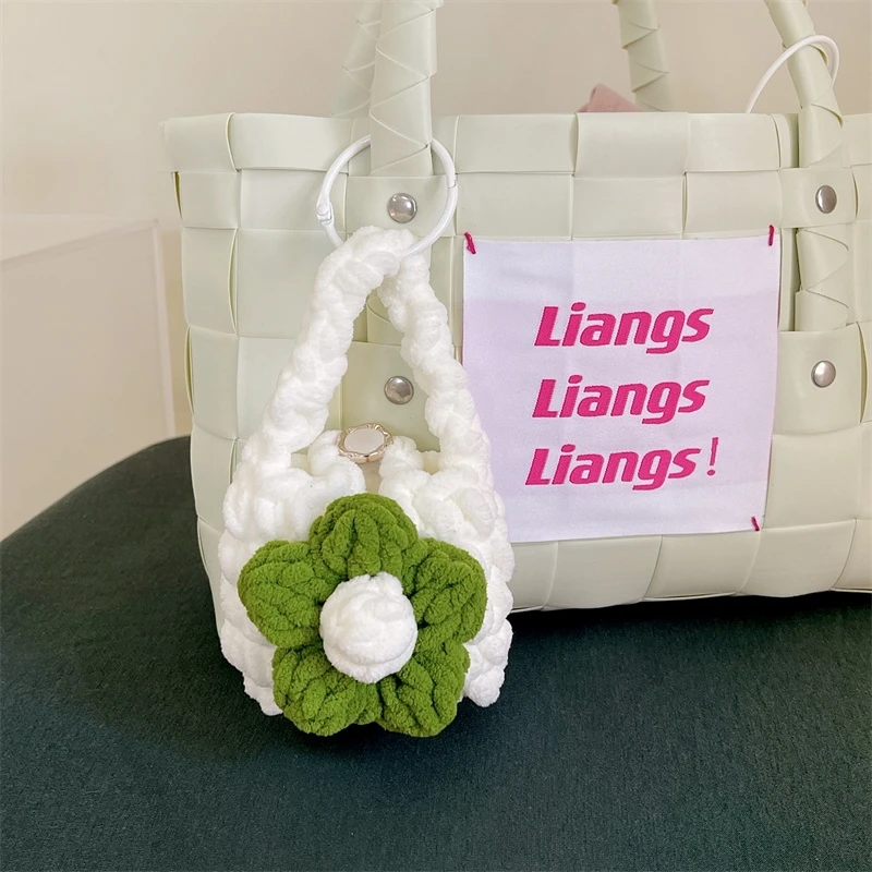 INS – sac à main en peluche tricoté à fleurs, étui pour écouteurs Airpods1/2/3 Pro, écouteurs Bluetooth, housse souple pour écouteurs, 3 boîtes