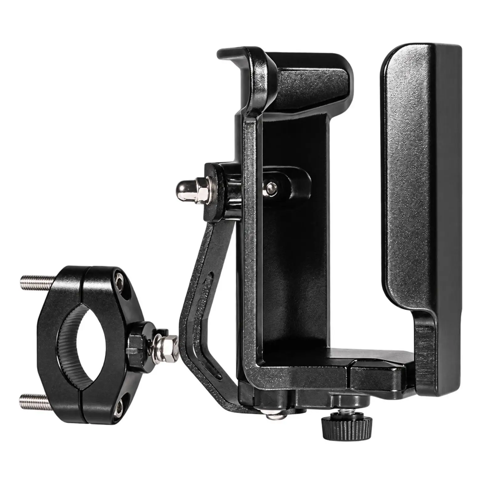 Motorcycle Cup-Holder Bracket Supportive Beverage Holder with Adjustable Mounting Interface Molded for Commuting, Everyday