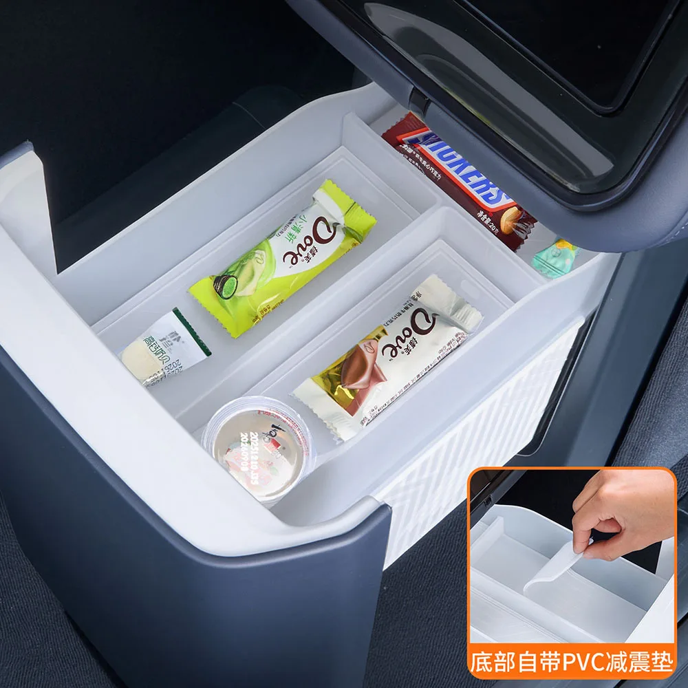 Refrigerator Hanging Storage Box PP Material Interior Modification Accessories Fit For ZEEKR 8X Expand Storage Space