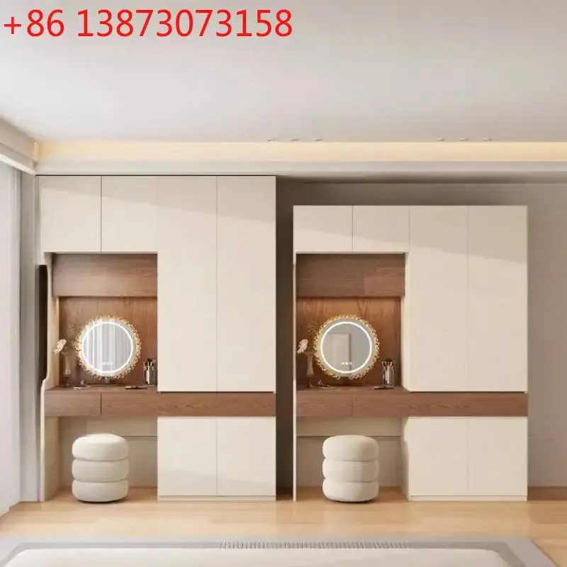 Vintage Wooden Wardrobe Closet Hanging Clothes Shelves Bedroom Storage Drawers Muebles Para Hogar Furnitures
