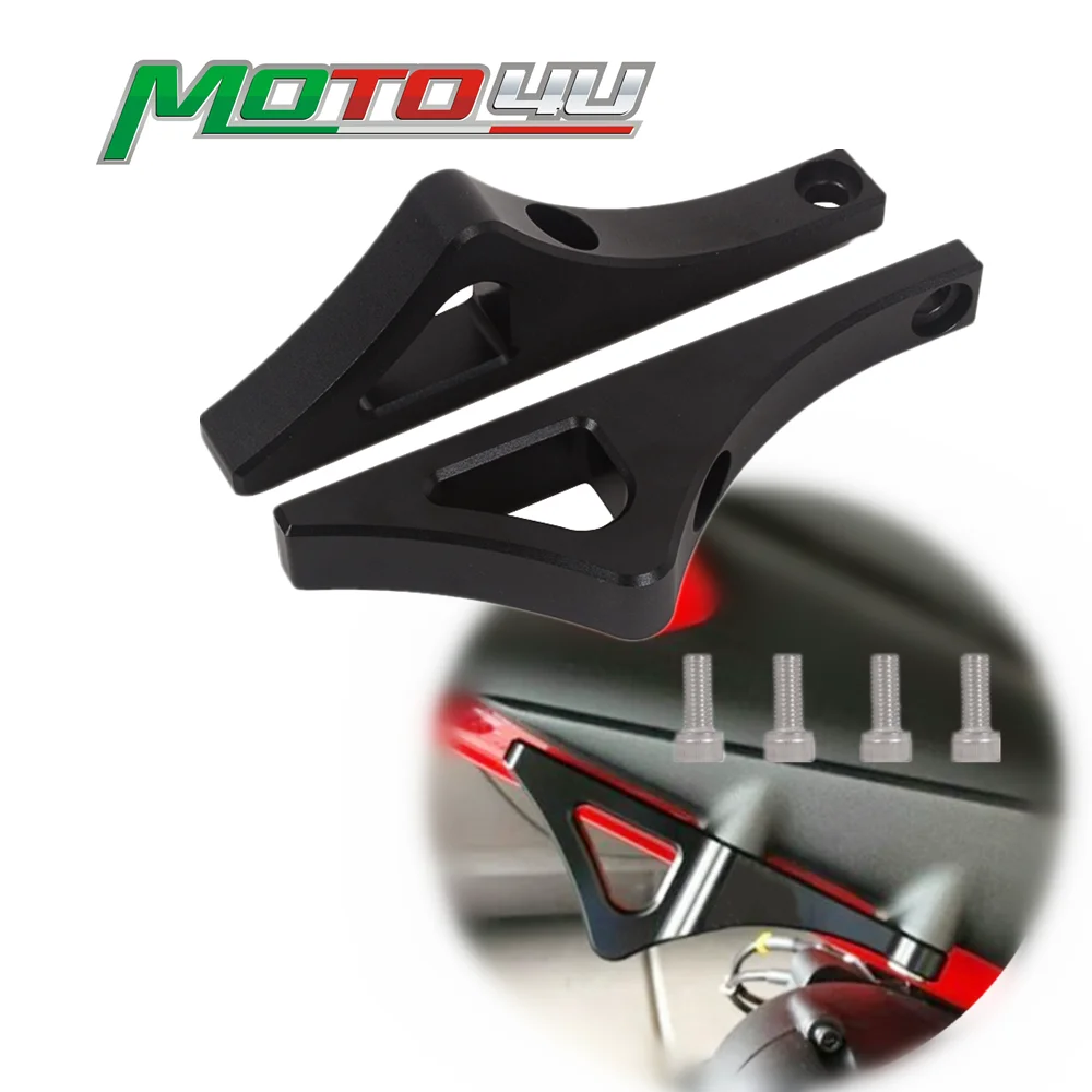 

2PC For Ducati Panigale V4 Streetfighter Aluminum Motorcycle Tie Down Bracket Hooks Strap Hooks Traction assist Mounting Bracket