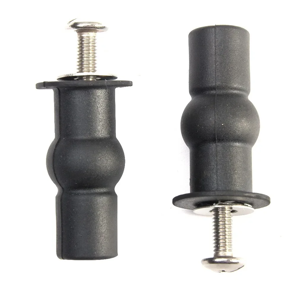 2PCS Toilet Seat Top Fix Seat Expansion Screw Hinge Hole Fixings Nut Screw Rubber Top Home Universal Fixing Nuts