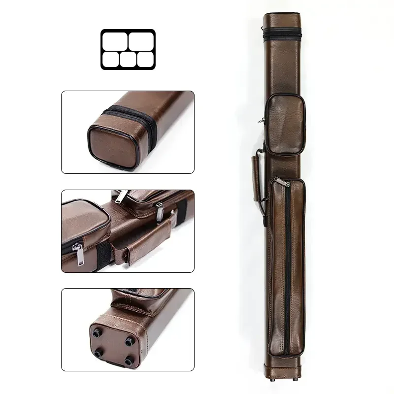 

Чехол для бильярдного кия высшего качества 2B3S из искусственной кожи, сумка для бильярдного кия с 5 отверстиями для продажи