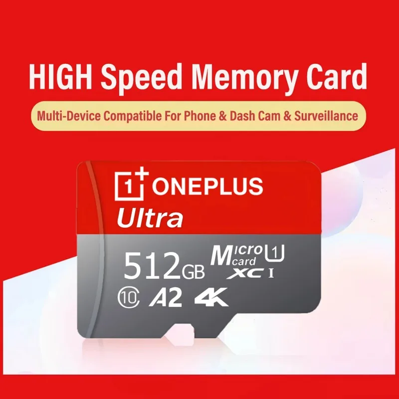 OnePlus Hot Sale Memory Card Class10 High Capacity U3 V30 Micro SD Card Multiple Sizes For Computer/Monitoring/Phone/Camera