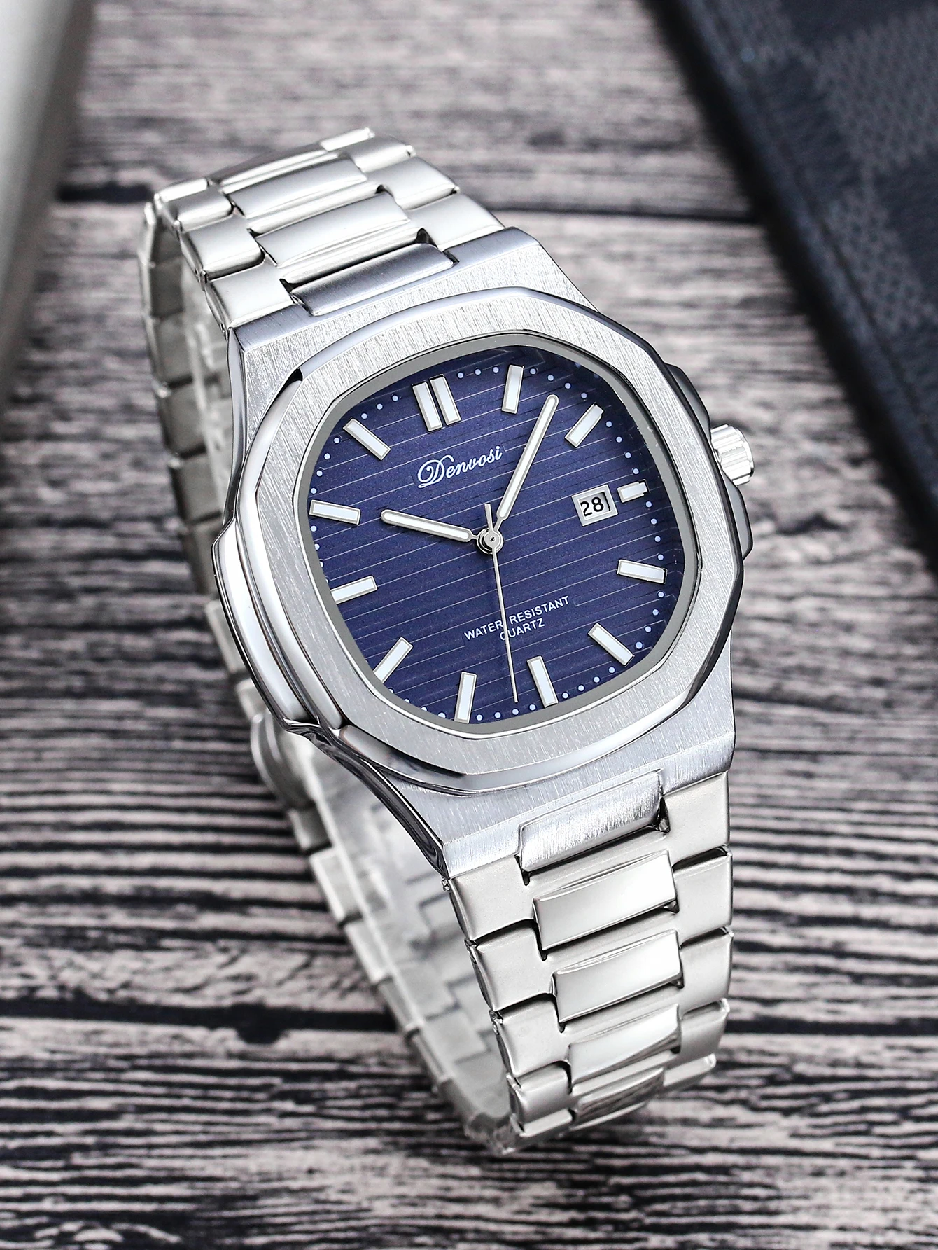 Neue Uhr, Quarzuhr im Business-Stil für Herren, wasserdicht, im Dunkeln leuchtend, Herren-Armbanduhr