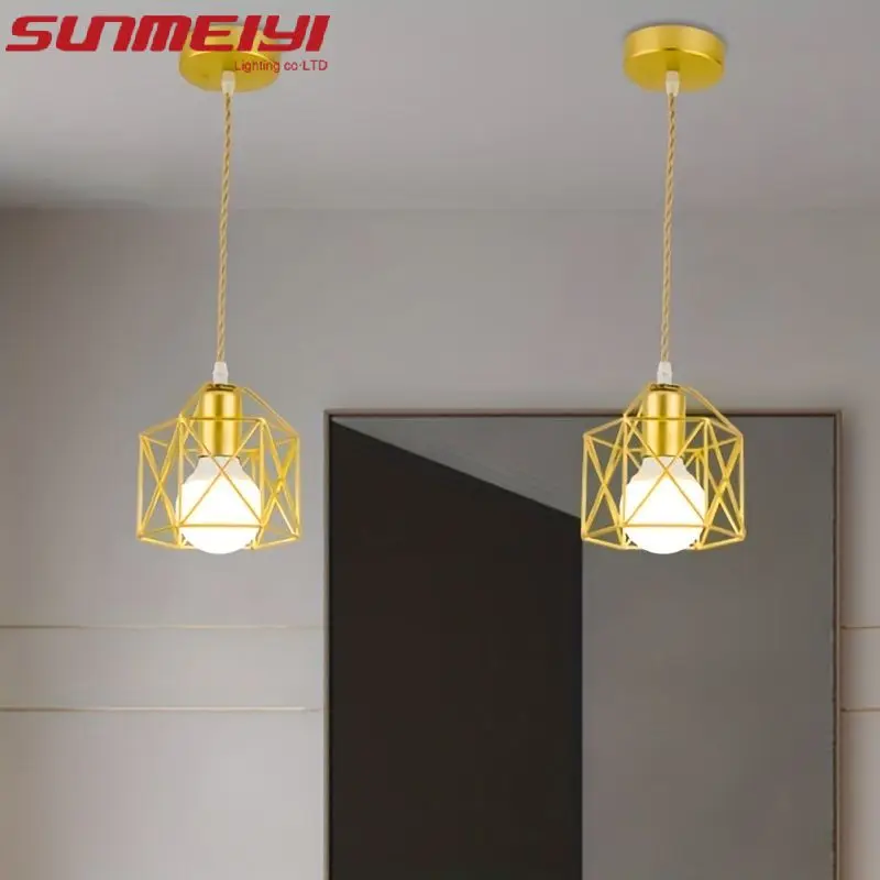 

LED Nordic Restaurant Chandelier Modern Minimalist Industrial Style Attic Retro Creative Personality Bedroom Corridor Bedside