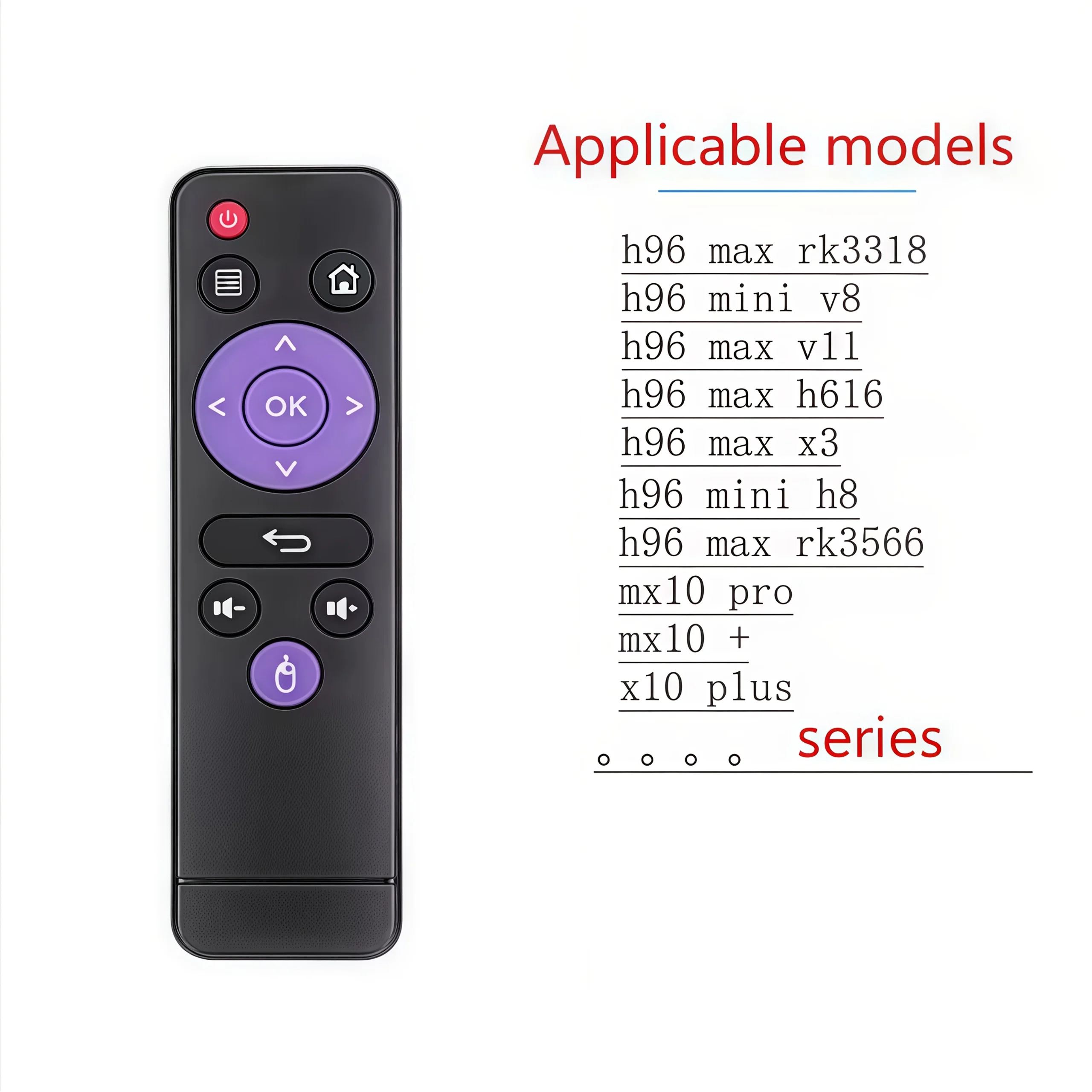 Universal H616 Remote Control for H96 Max H616 MX10 Pro Android TV Box IR Controller For Set Top Box Mx10 Mini H96 Mini
