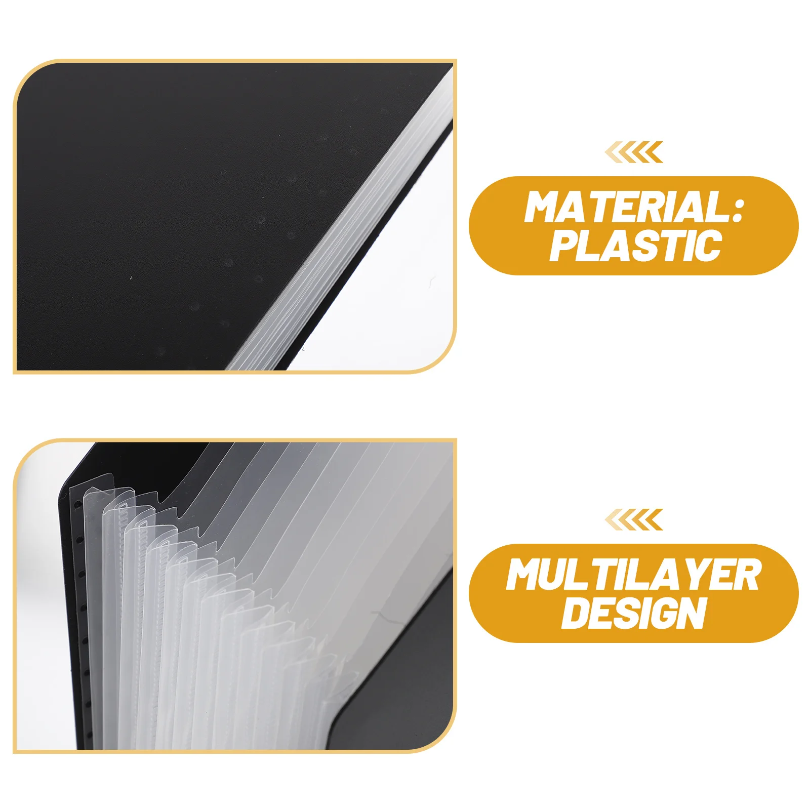 

Plastic Accordion Folder Standing Document Organizer Large Capacity File Storage Rack Accordion Folders for Documents