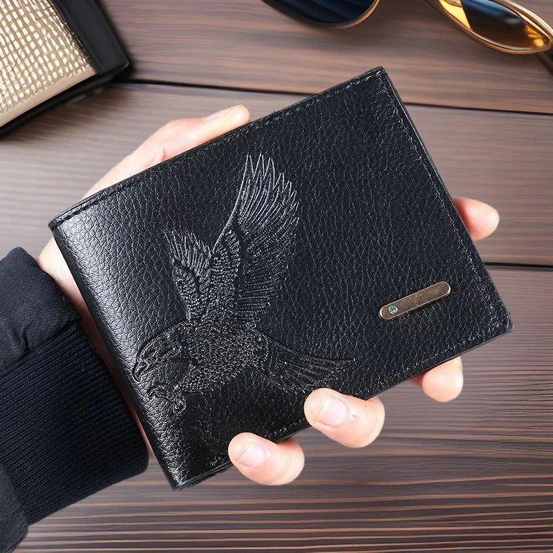 

Новый мужской кошелек для карт Rfid, маленький кошелек для карт с замком, легкий мини-мужской кошелек, высококачественная короткая мужская сумка с зажимом для карт