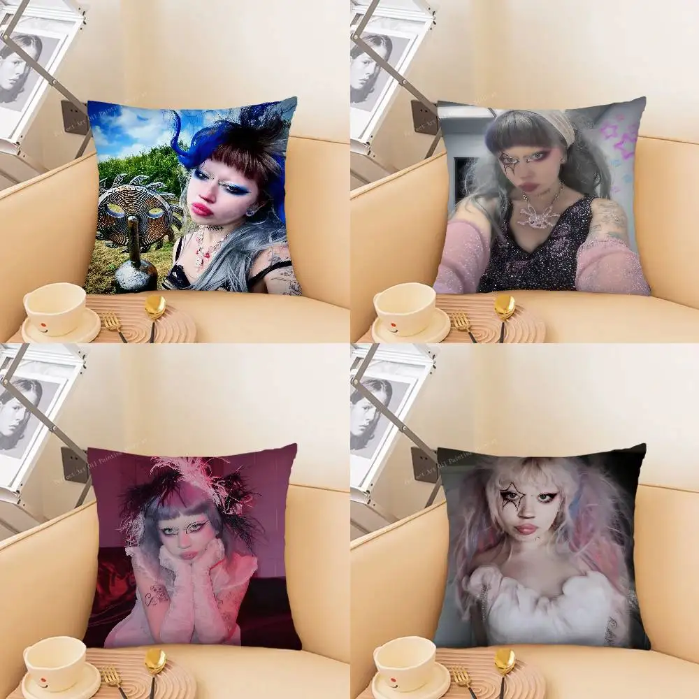 1pc Singer J-Jazmin Bean Pillow Case Fashion Square Pillowcase Bedroom Sofa Room Ins Decoration Leisure