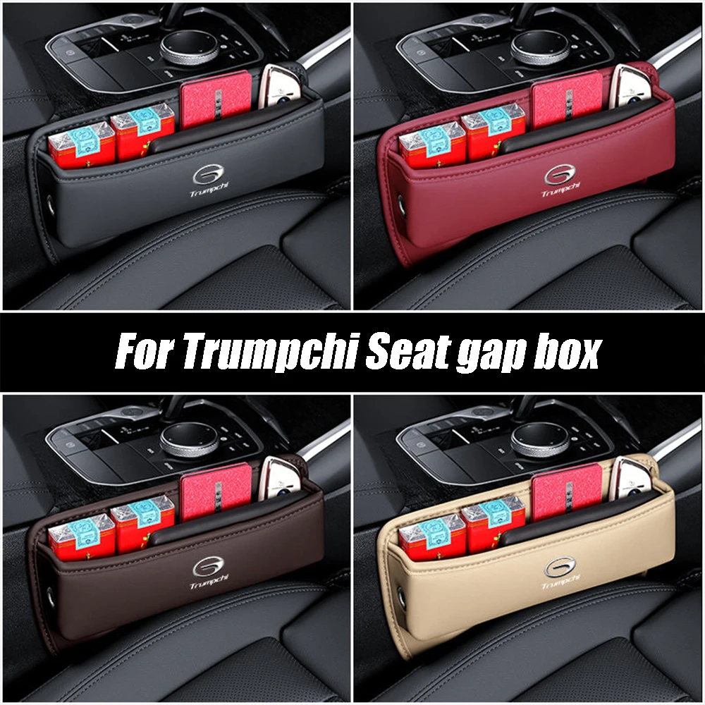 

For GAC Trumpchi GS4/GS5/GS7/GS8/M6/M8 Car Central Console Seat Slit Storage Box paper bag Organizer Storage Knapsack Trim